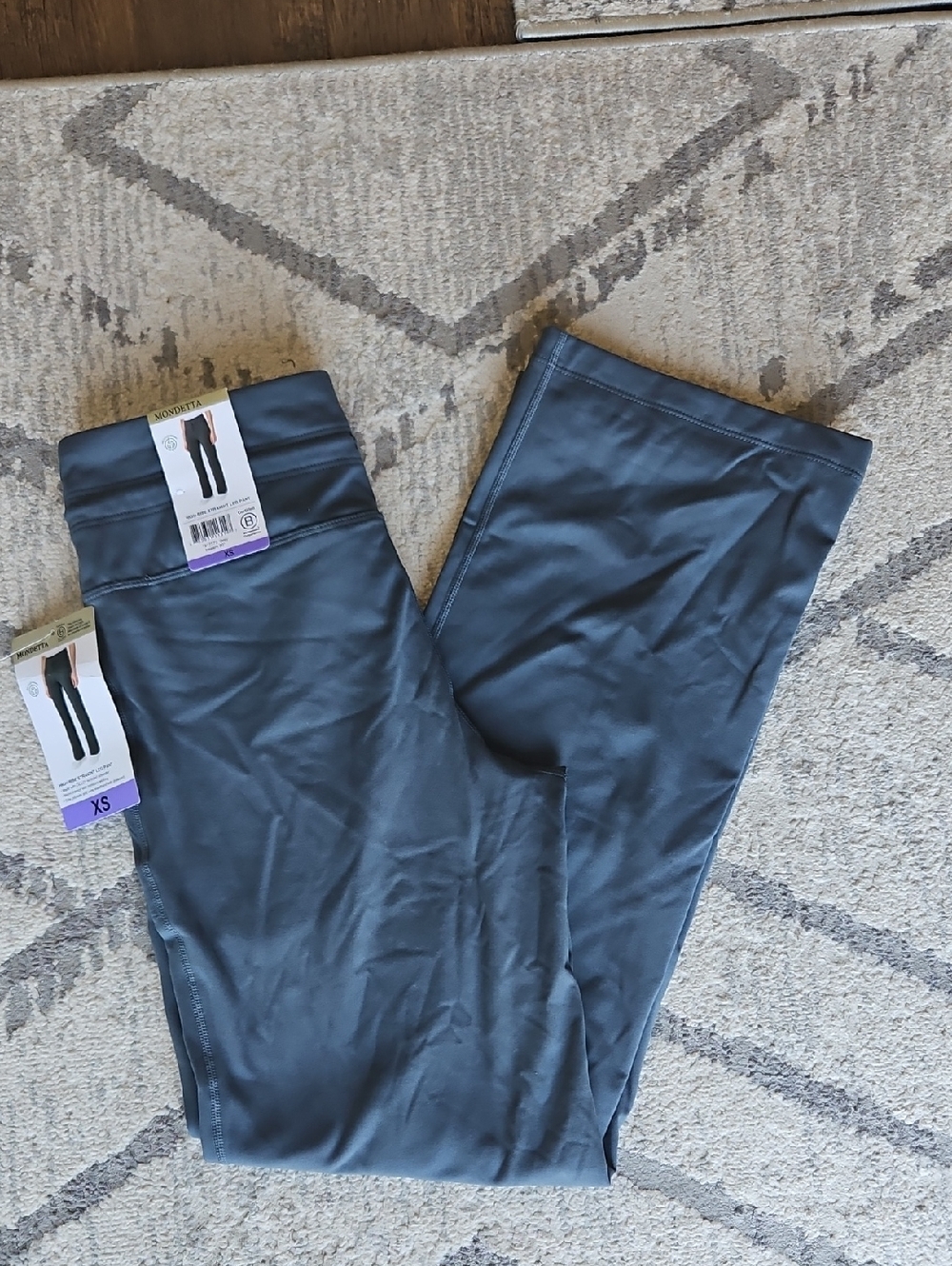 NEW! Mondetta Gray High Rise Straight Leg Pant - Picture 4 of 15